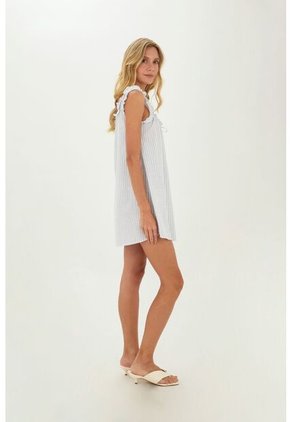 Vestido Corto Deena Azul Mercedes Campuzano