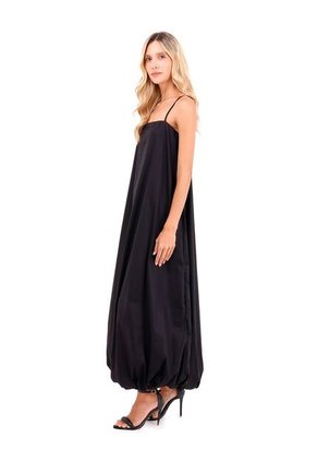 Vestido Largo Amalfi Negro Mercedes Campuzano