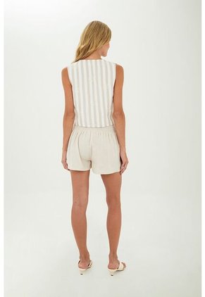 Short Fiora Beige Mercedes Campuzano