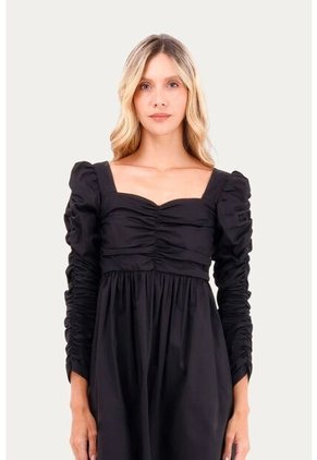 Vestido Corto Ocean Negro Mercedes Campuzano