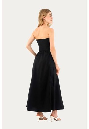 Vestido Largo Glens Negro Mercedes Campuzano