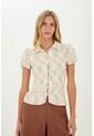 Camisa Elise Beige Mercedes Campuzano de Mercedes Campuzano