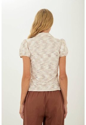 Camisa Elise Beige Mercedes Campuzano