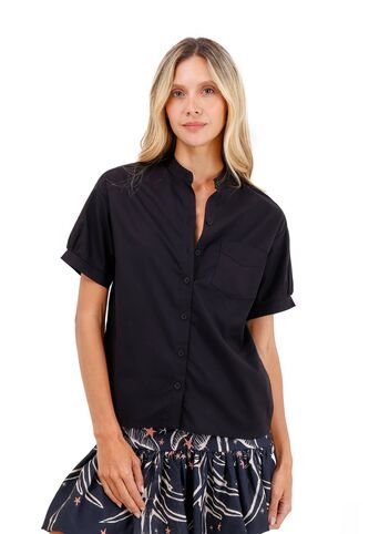 Camisa Palma Negro Mercedes Campuzano Mercedes Campuzano