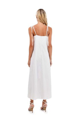 Vestido Largo Oceanic Marfil Mercedes Campuzano