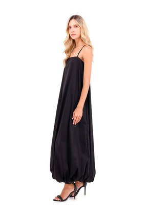 Vestido Largo Amalfi Negro Mercedes Campuzano