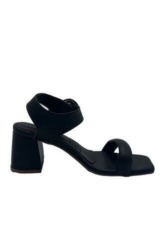 Sandalia Tacón Geneve Negro Mercedes Campuzano Mercedes Campuzano