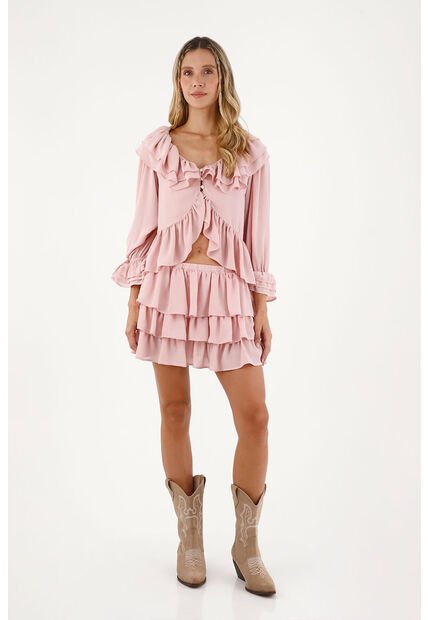 Camisa Libertad  Rosado Mercedes Campuzano