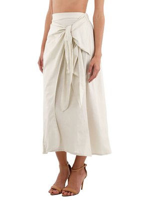 Falda Larga Niza Beige Mercedes Campuzano