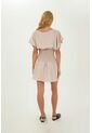 Vestido Corto Phoebe Beige Mercedes Campuzano de Mercedes Campuzano