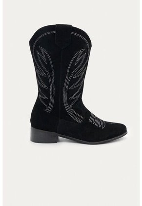 Bota Texana Elora Negro Mercedes Campuzano