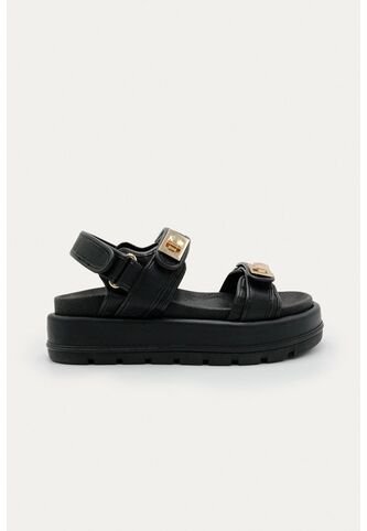 Sandalia Plataforma Serena Negro Mercedes Campuzano Mercedes Campuzano