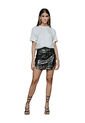 Falda Corta Alanis Negro Mercedes Campuzano de Mercedes Campuzano