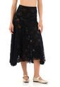 Falda Larga Samantha Negro Mercedes Campuzano de Mercedes Campuzano
