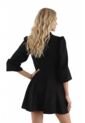 Vestido Corto Juliette Negro Mercedes Campuzano de Mercedes Campuzano