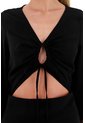 Vestido Largo Danna Negro Mercedes Campuzano de Mercedes Campuzano