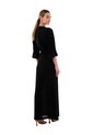 Vestido Largo Danna Negro Mercedes Campuzano de Mercedes Campuzano