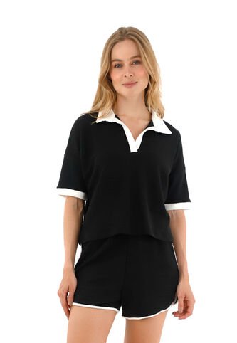 T-Shirt  Isabelle Negro Mercedes Campuzano Mercedes Campuzano