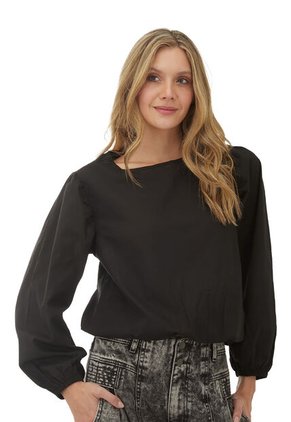 Camisa Lua Negro Mercedes Campuzano