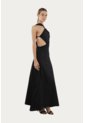 Vestido Largo Lorde Negro Mercedes Campuzano de Mercedes Campuzano