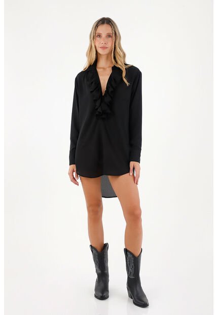 Camisa Freedom  Negro Mercedes Campuzano