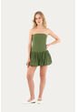 Vestido Corto Freya Verde Mercedes Campuzano de Mercedes Campuzano