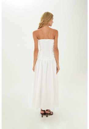 Vestido Largo Kira Marfil Mercedes Campuzano