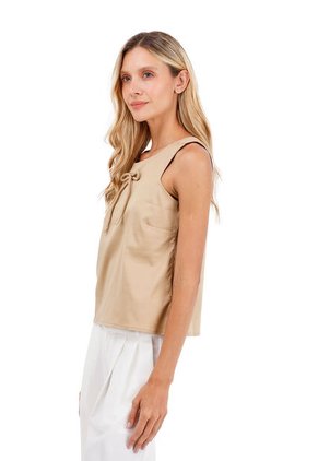 Camisa Maiden Toupe Mercedes Campuzano