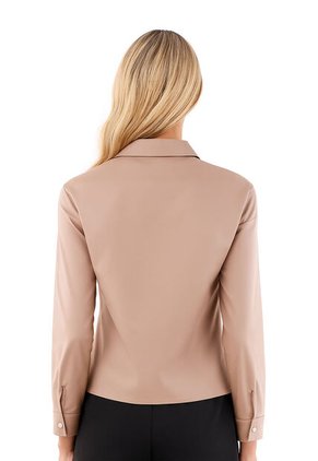 Blusa Sole Caqui Mercedes Campuzano