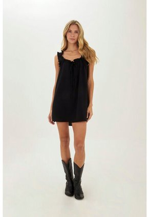 Vestido Corto Deena Negro Mercedes Campuzano