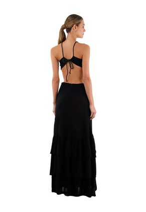 Vestido Largo Rue Negro Mercedes Campuzano