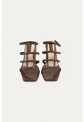 Sandalia Tacon Vega Café Mercedes Campuzano