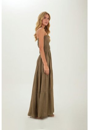 Vestido Largo Nayade Verde Mercedes Campuzano