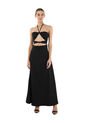 Vestido Largo Delphine Negro Mercedes Campuzano de Mercedes Campuzano