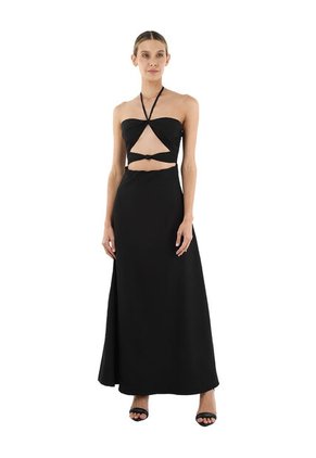 Vestido Largo Delphine Negro Mercedes Campuzano