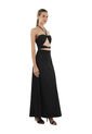 Vestido Largo Delphine Negro Mercedes Campuzano de Mercedes Campuzano