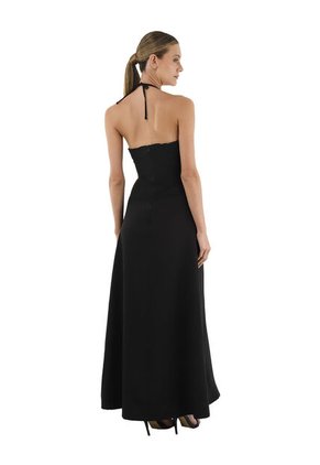 Vestido Largo Delphine Negro Mercedes Campuzano