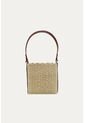 Cartera Basket Beige Mercedes Campuzano de Mercedes Campuzano
