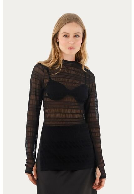 Buzo Celestia Negro Mercedes Campuzano