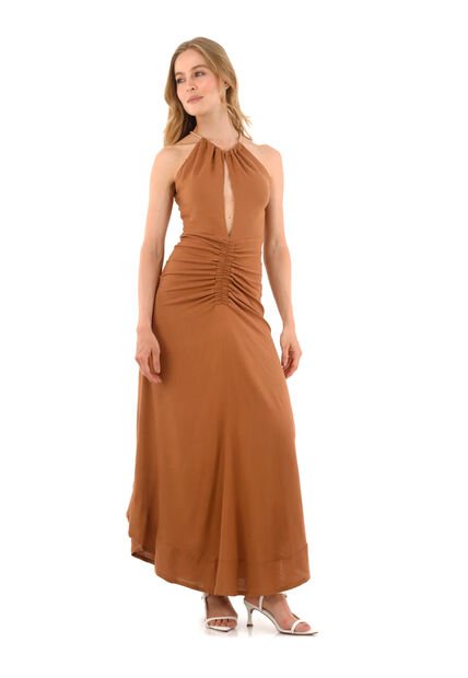 Vestido Largo Aurelia Cafe Mercedes Campuzano