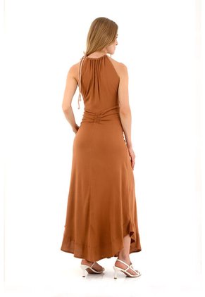 Vestido Largo Aurelia Cafe Mercedes Campuzano