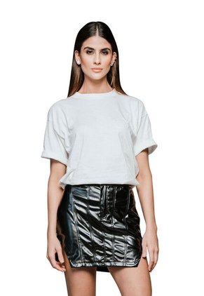 Falda Corta Alanis Negro Mercedes Campuzano