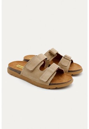 Sandalia Plana Vibe Beige Mercedes Campuzano