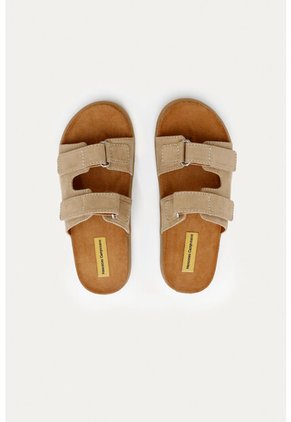 Sandalia Plana Vibe Beige Mercedes Campuzano