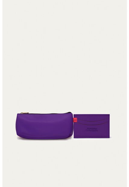 Set Cosmetiquera_Portadocumentos Morado Mercedes Campuzano