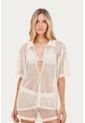 Camisa Seyla Beige Mercedes Campuzano de Mercedes Campuzano