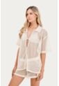 Camisa Seyla Beige Mercedes Campuzano de Mercedes Campuzano