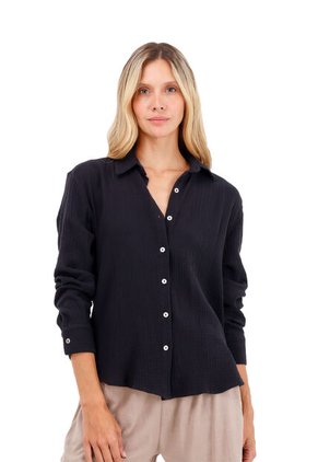 Camisa Asha Negro Mercedes Campuzano