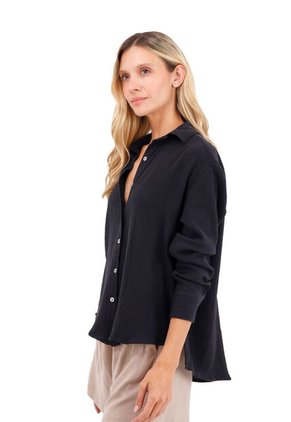 Camisa Asha Negro Mercedes Campuzano