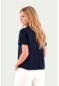 Camisa Cabo Azul Oscuro Mercedes Campuzano de Mercedes Campuzano